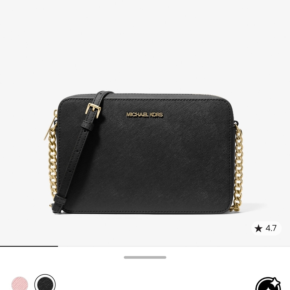 Michael Kors Black and Gold Crossbody Bag